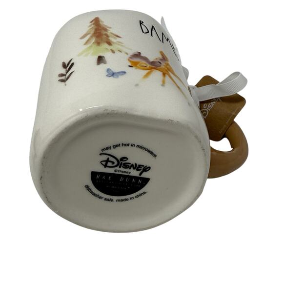 Rae Dunn Artisan Collection By Magenta X Disney Bambi Ceramic Mug Antler Handle - Picture 8 of 15
